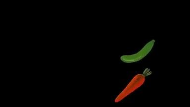 胡萝卜黄瓜美食类综艺创意字幕条AE模板视频的预览图